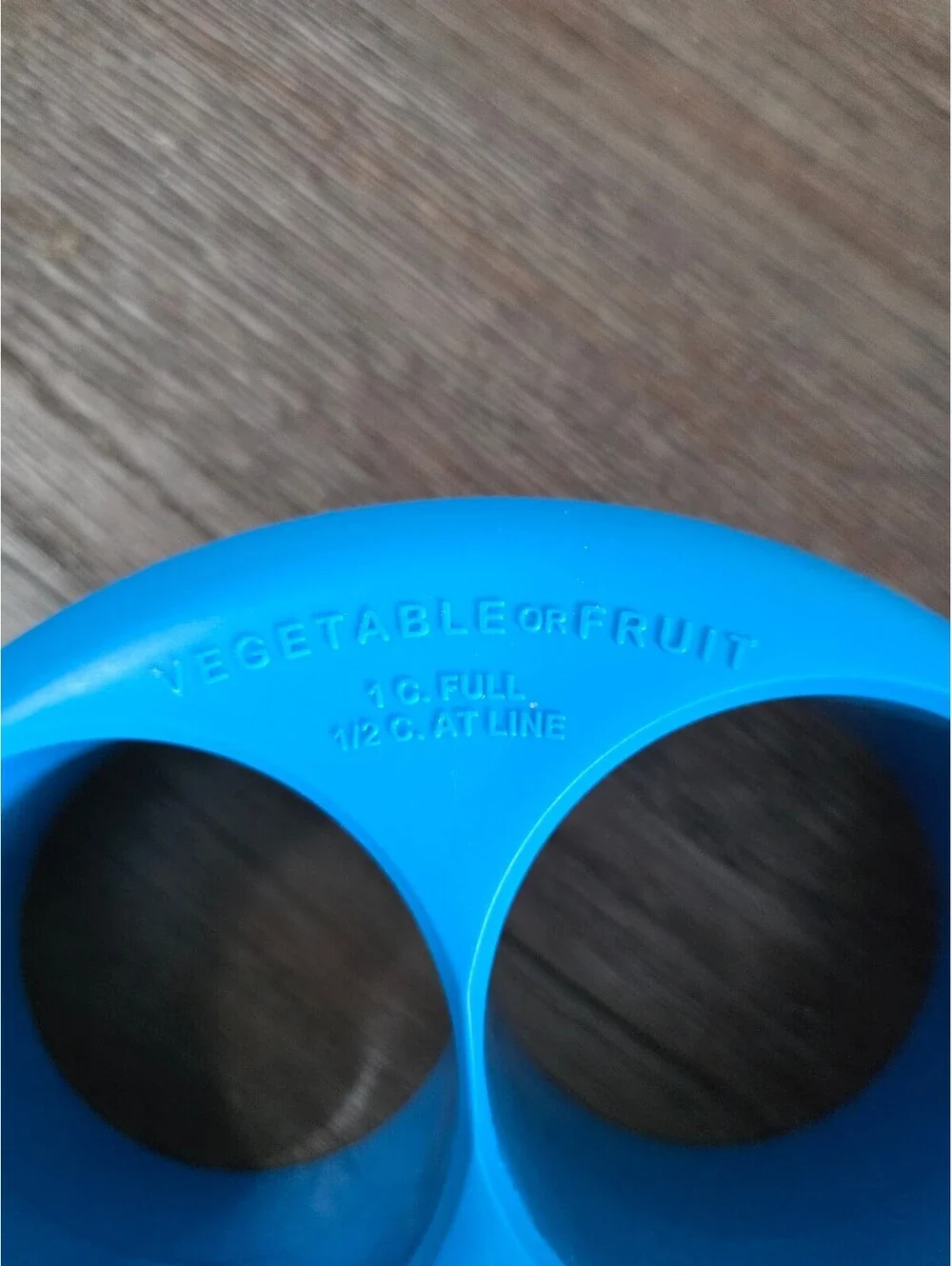 Meal Measure Blue Plastic Portion Control Food Divider